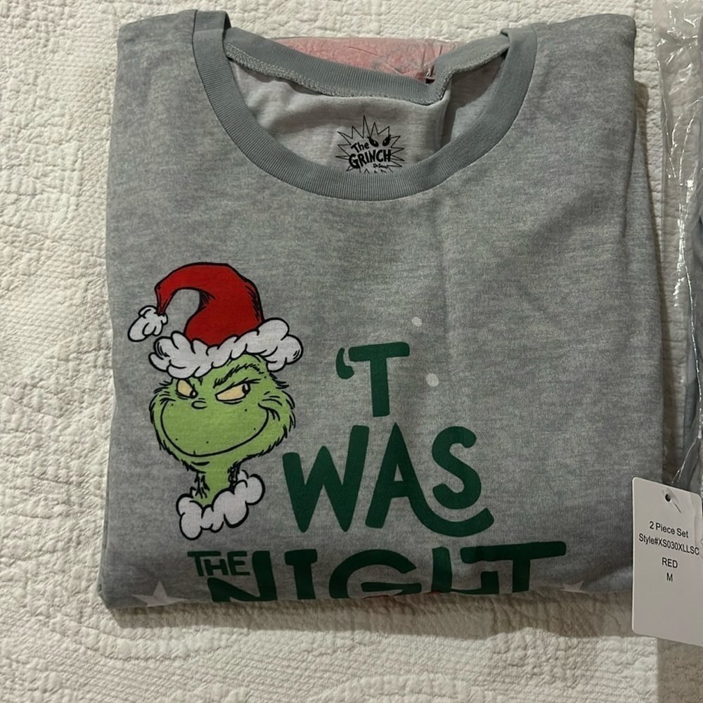 Grinch PJ set. New in packaging.